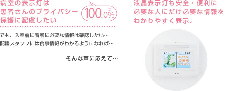 病室の入口での声